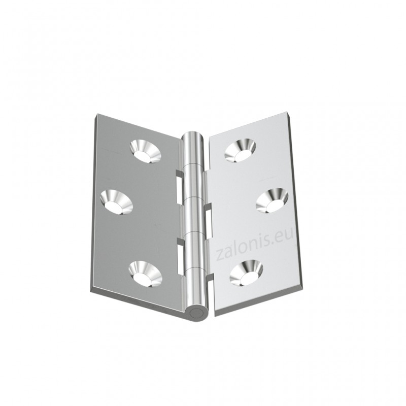 NICKEL PLATED BRASS FLAT HINGE 50x40 ITALY